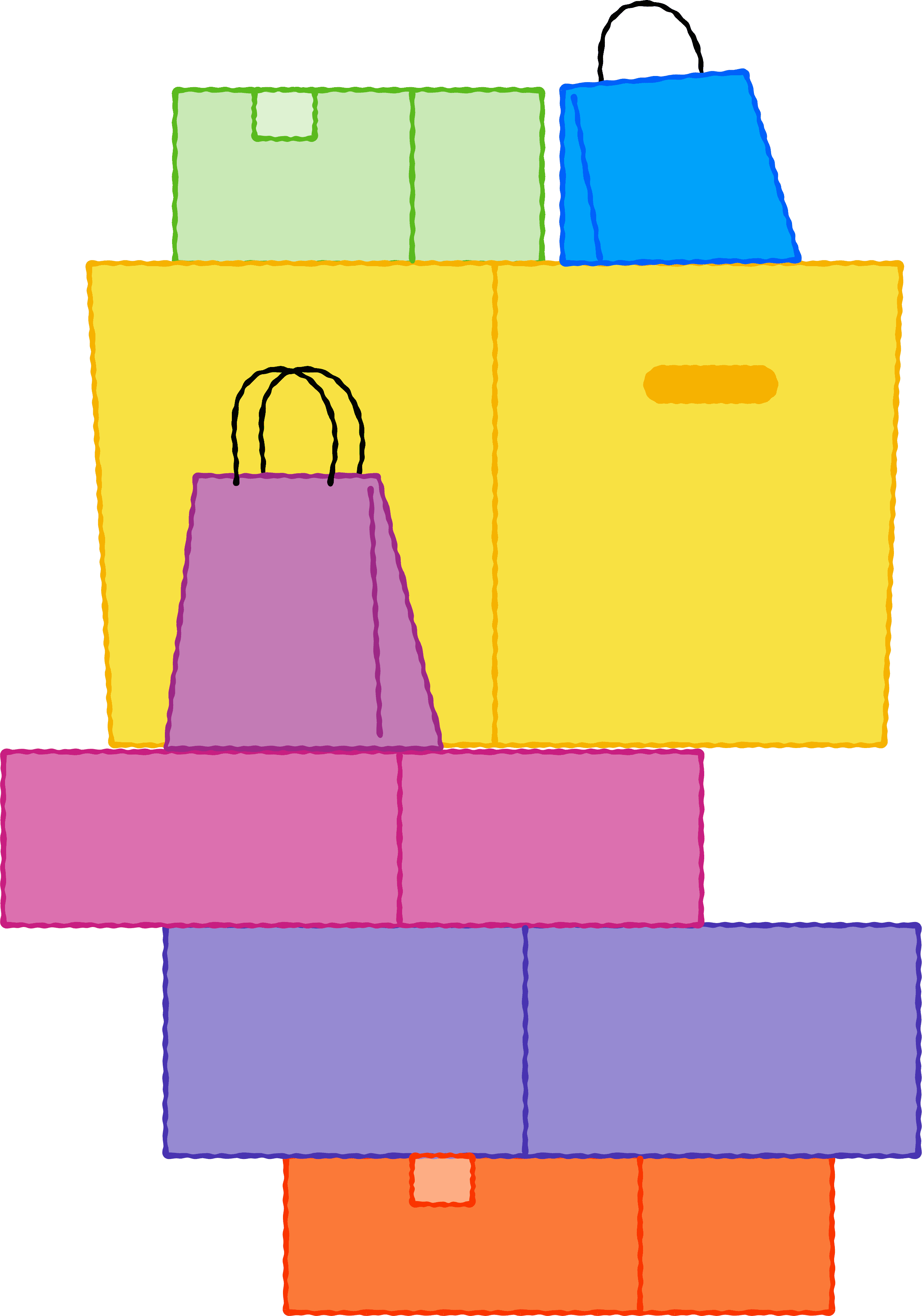 Illustration valises et colis
